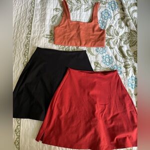 Girlfriend Collective skort bundle